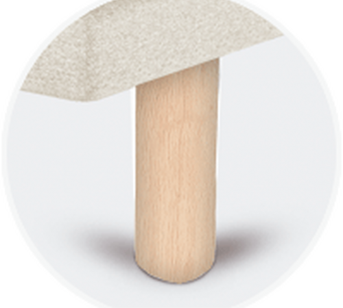 Patas Sonpura Madera Cilíndrica 25 cm