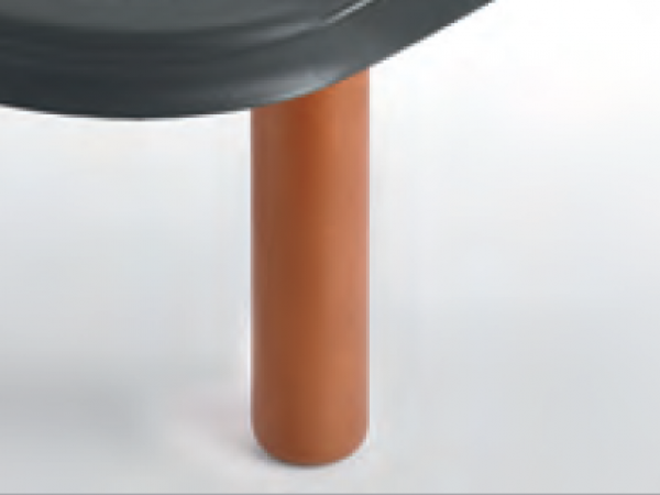 Patas Sonpura Joc Potes Fusta Cilíndrica Color Cirerer 25 cm