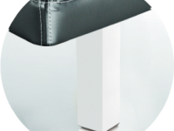 Patas Sonpura Madera Cuadrada Blanca / Pie Biselado 5x5x25 cm