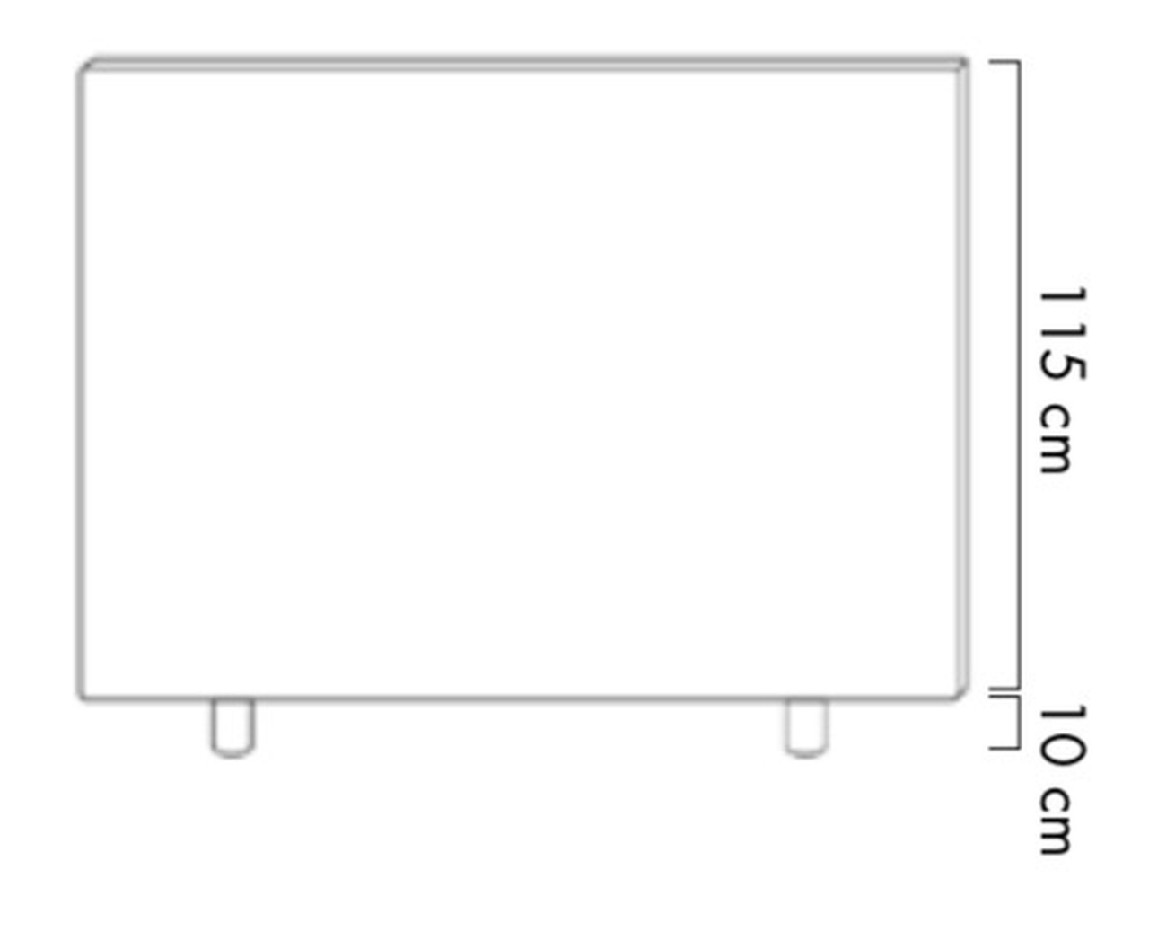 Ejemplo esquema de distribución para cama de 160 cm.