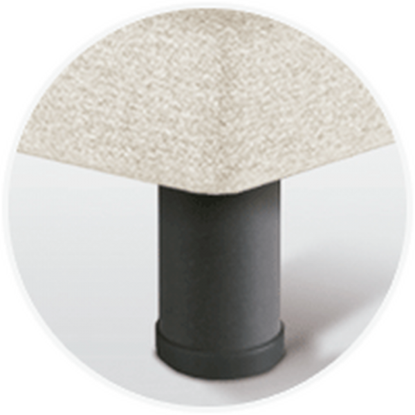 Patas Sonpura Metálica Cilíndrica Gris 15 cm