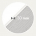 30 mm de grosor